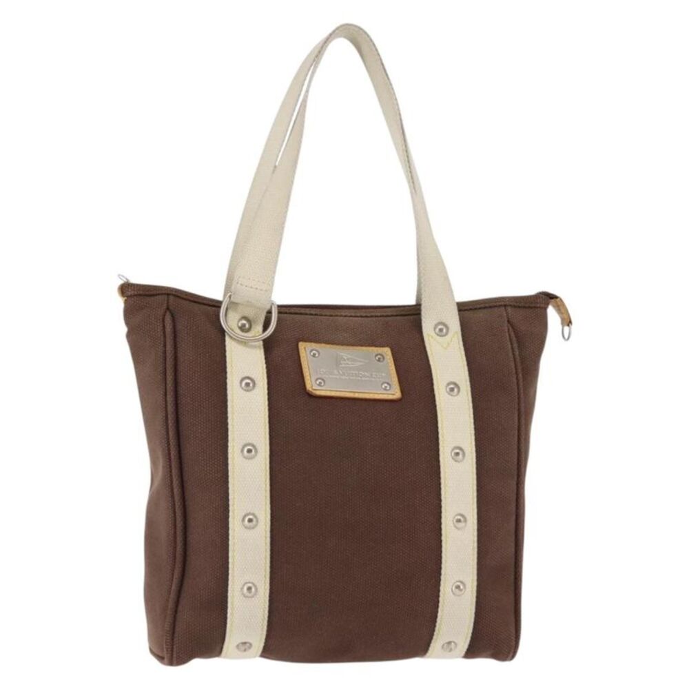 Louis Vuitton Antigua Tote Canvas Brown Canvas Tote Bag Bag